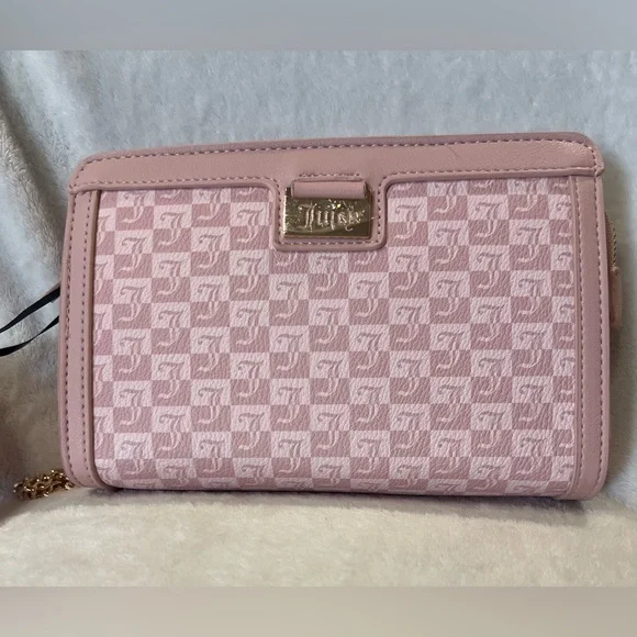 Juicy Couture Pink Diamond “Miss Juicy” Pouch Wristlet – Gold Hardware - Picture 2 of 7